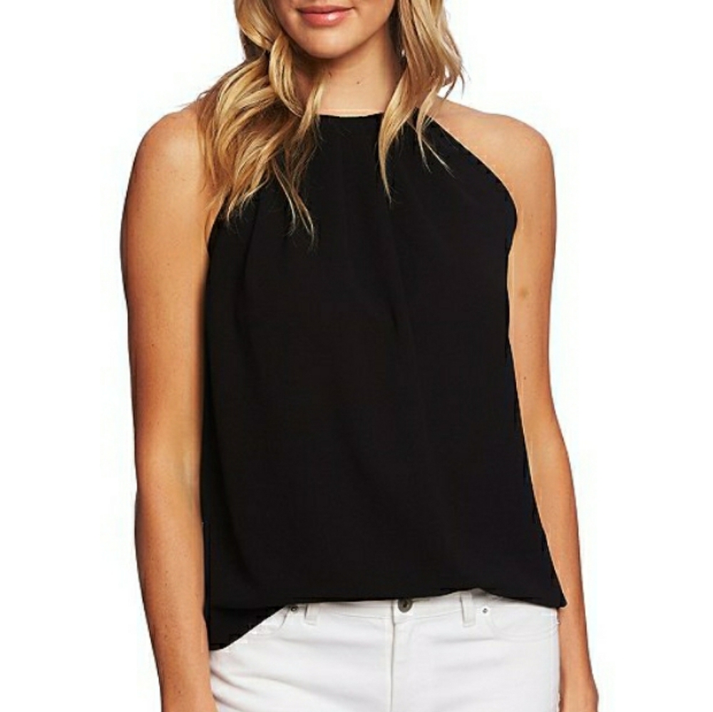 Candie's Lace Trim Halter Top